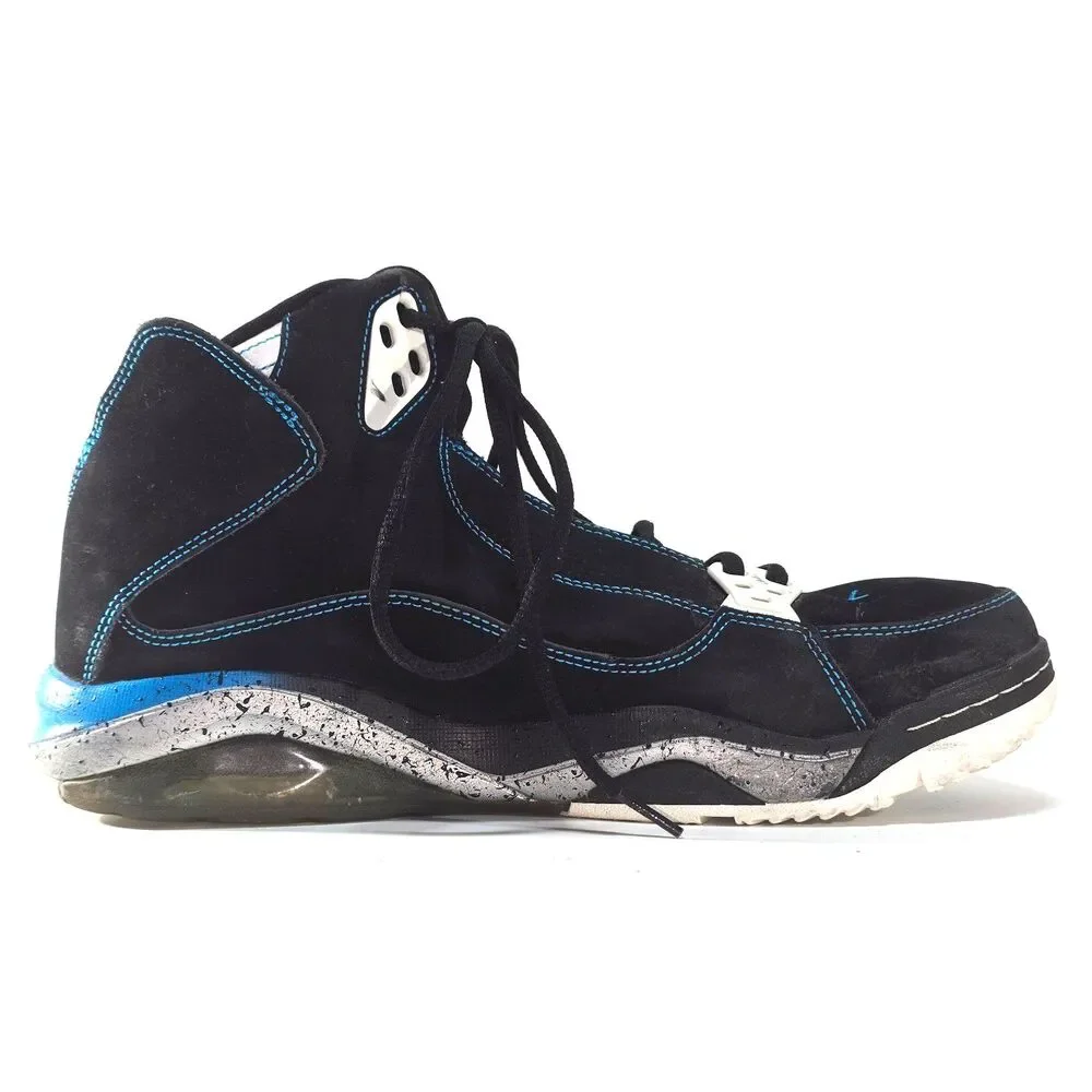 Jordan Flight 45 High Men's Size 12 Black Orion Blue Sneakers 375512-001